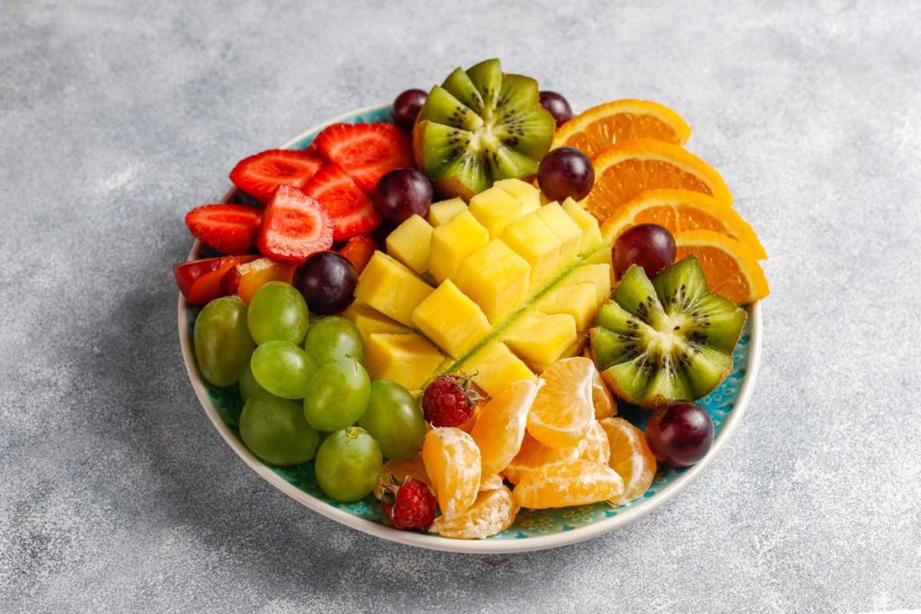 Fresh Bowl of Mixed Fruits