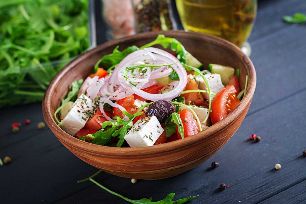 Healthy Greek salad 