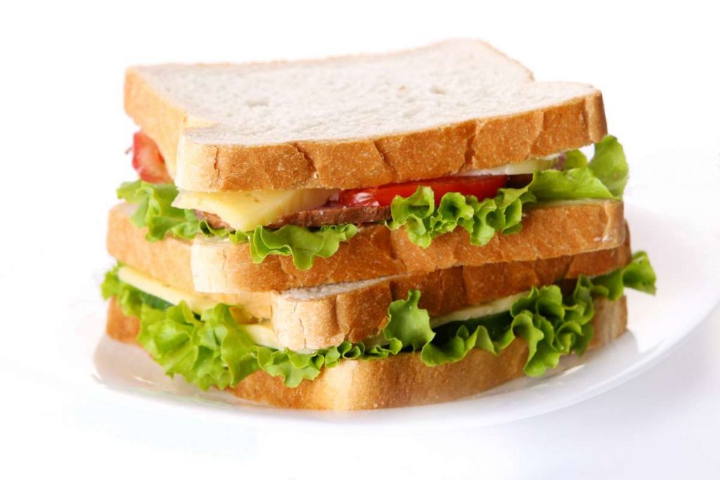 Close-up of a mouthwatering BLT sandwich