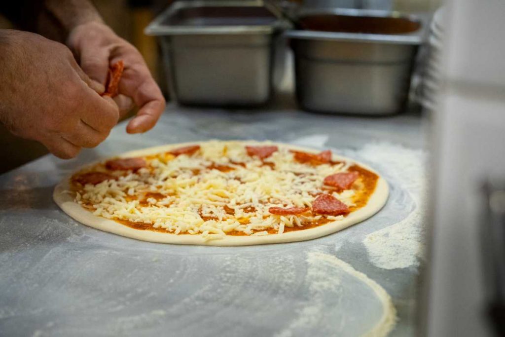 Chef Baking Pizza