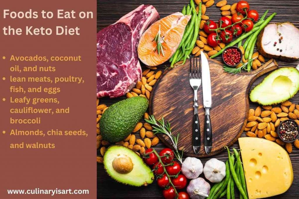 Foods to eat on the keto diet